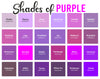 175 Shades of Purple: Color Names, Hex, RGB, CMYK Codes