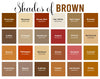 165 Shades of Brown: Color Names, Hex, RGB, CMYK Codes